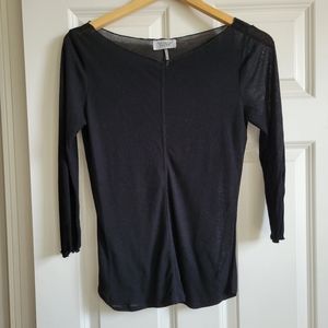 Urban outfitters sheer black t-shirt size M